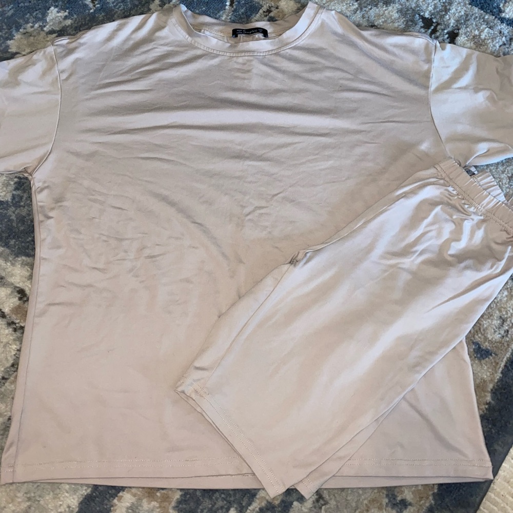 Biker shirt set/ TAN